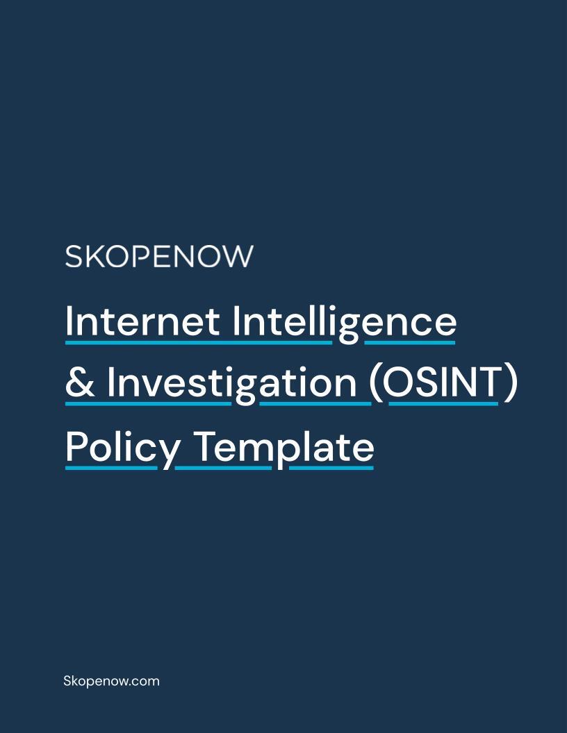 OSINT Policy Template